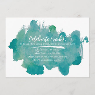 Verjaardagsuitnodiging vieren kaart