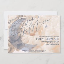 Verjaardagsuitnodiging voor een babyfeestje Over t