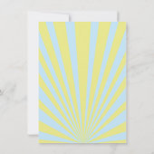 Verjaardagsuitnodiging voor een 'Rise and Shine' o Kaart (Achterkant)