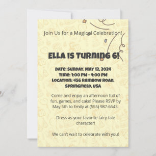 Verjaardagsuitnodiging voor grillige Kinderen Kaart