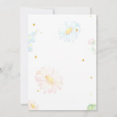 verjaardagsuitnodiging voor honingbijen kaart (Achterkant)