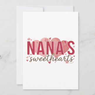 Verjaardagsuitnodiging voor Nana's schatjes Kaart