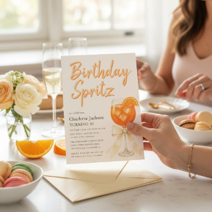 Verjaardagsuitnodiging voor Orange Citrus Birthday Kaart