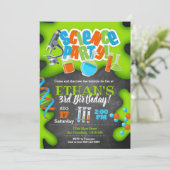 Verjaardagsuitnodiging voor Science Party Kaart (Staand voorkant)