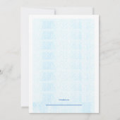 Verjaardagsuitnodiging winterweer kaart (Achterkant)