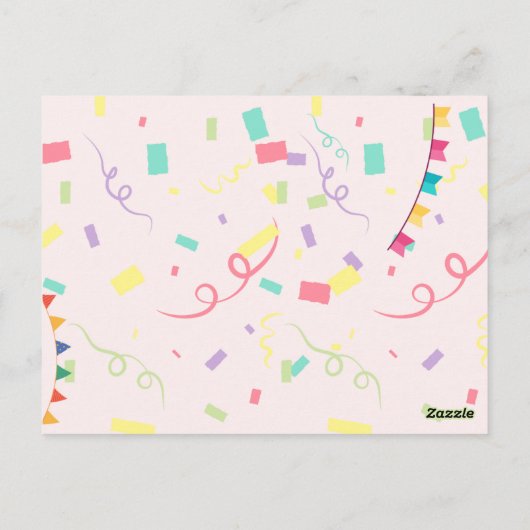 Verjaardagsuitnodiging Zomer Pool Feestje Watermel Briefkaart (Achterkant)