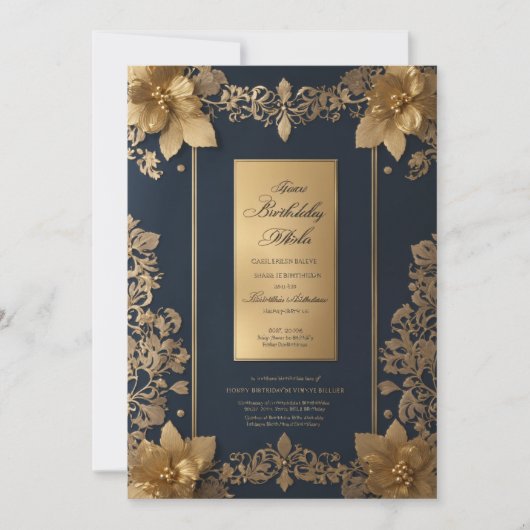 verjaardagsuitnodigingskaarten kaart (Voorkant)