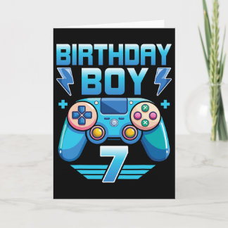 Verjaardagsvideo Gamer 7e verjaardagsfeestje 7 jaa Kaart
