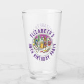 Verjaardagsviering 80e verjaardag glas (Achterkant)