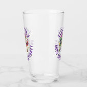 Verjaardagsviering 80e verjaardag glas (Links)