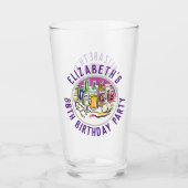Verjaardagsviering 80e verjaardag glas (Voorkant)