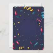 Verjaardagsviering Feestuitnodiging Sjabloon Kaart (Achterkant)