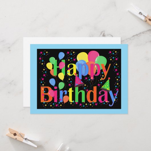 Verjaardagsviering. Het is feest! (Voorkant / Achterkant in situ)