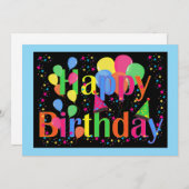 Verjaardagsviering. Het is feest! (Voorkant / Achterkant)