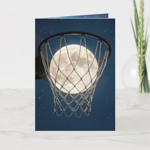 Verjaardagsvollemaan in een basketbalnet kaart
