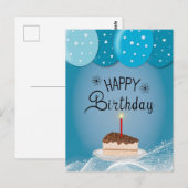 Verjaardagswens Briefkaart (Voorkant / Achterkant)