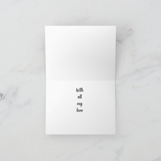 "VERJAARDAGSWENS "VOL MET LIEFDE" KAART (Binnen)