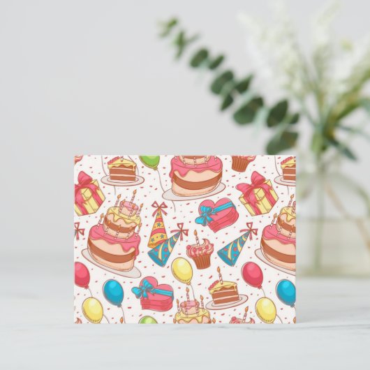 Verjaardagswensen Briefkaart (Staand voorkant)