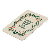 Verjaardagswensen Elegant Bloemen Lijst Magneet (Linkerzijde)