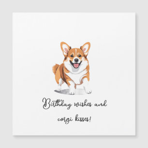 'Verjaardagswensen en Corgi Kusjes' Schattig