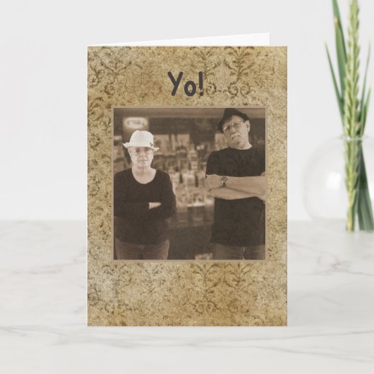 Verjaardagswensen Italiaanse maffia Kaart (Voorkant)