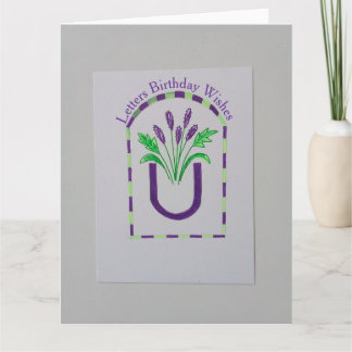 Verjaardagswensen Kaart Letters 