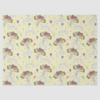 Verjaardagswensen - Pastel Gele Tissuepapier