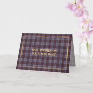 Verjaardagswensen Province Ontario Tartan Kaart