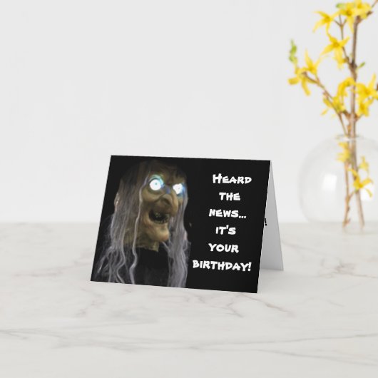 ***VERJAARDAGSWENSEN VAN EEN HEKS????** KAART (Gele Bloem)