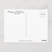 Verjaardagswensen Verjaardagskaart vroeg versturen Briefkaart (Achterkant)