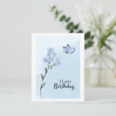 "Verjaardagswensen vlinder" (Staand voorkant)