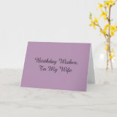 Verjaardagswensen voor een vrouw, op mauve. kaart (Gele Bloem)