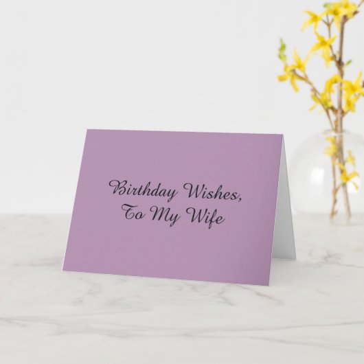 Verjaardagswensen voor een vrouw, op mauve. kaart (Gele Bloem)