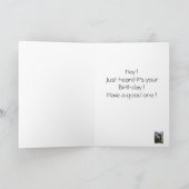 Verjaardagswensen voor ezels kaart (Binnen)