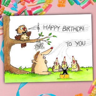 Verjaardagszangers Briefkaart