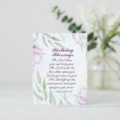 Verjaardagszegeningen Numeri 6:24-26 De zegen van Briefkaart (Staand voorkant)