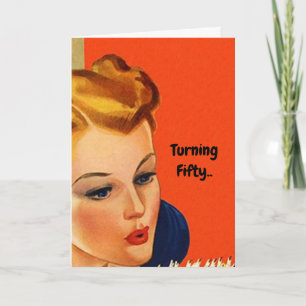 Verjaardenkaartje met 50 omdraaien Het is niet zo  Kaart