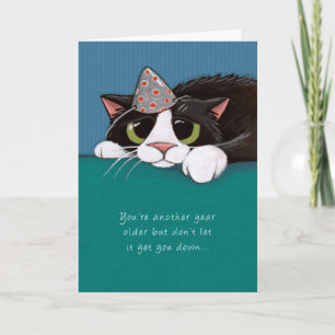 Verjaaringskaart voor katten van dichtbij kaart