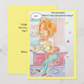 Verjaarkaart voor een vriend. bedankkaart (Voorkant / Achterkant)