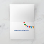 Verjaarsterren en cadeaukaart van de broer van de feestdagen kaart (Binnen)