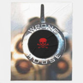 VERKEERD HUIS FLEECE DEKEN (Voorkant)