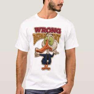 Verkeerde Afdeling Grappige Vogel Borduurpatch Cad T-shirt
