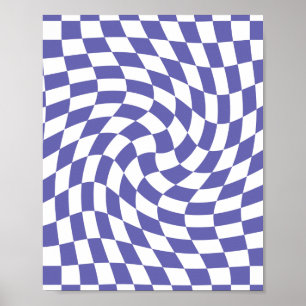 Verkeerde Controles Retro Psychedelic Poster