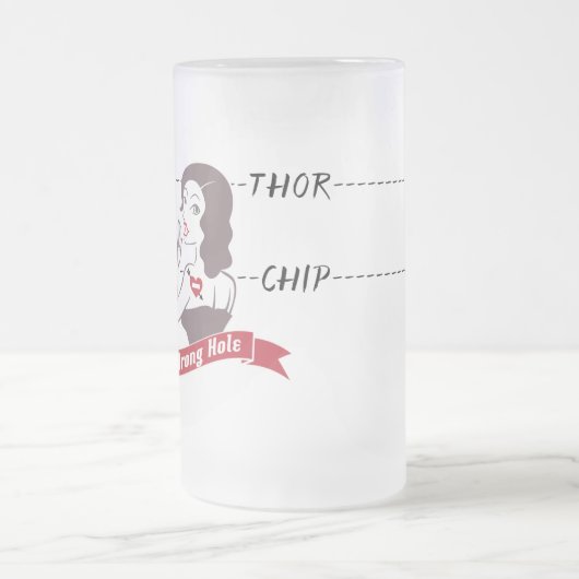 Verkeerde hol-chip of Thor-Mok Matglas Bierpul (Center)