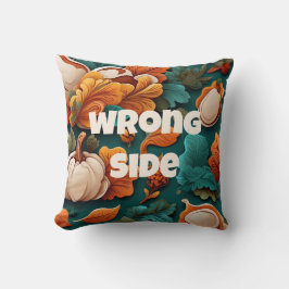 Verkeerde kant Decoratieve Groenachtige Herfst Kussen