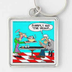Verkeerde koffie grappige koe cartoon cadeaus & T- Sleutelhanger
