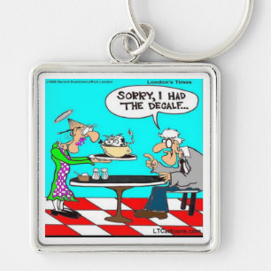 Verkeerde koffie grappige koe cartoon cadeaus & T- Sleutelhanger
