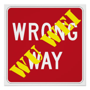 Verkeerde manier - Wu Wei Perfect Poster