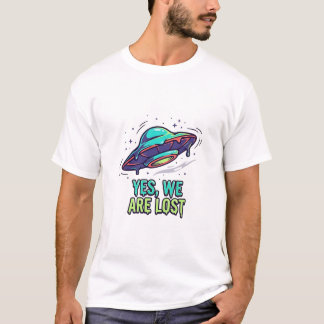 Verkeerde Weg — Ja, We Zijn Verdwaald UFO Set Besc T-shirt