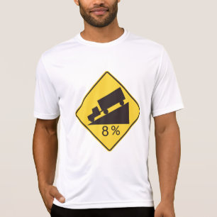 Verkeersbord Steile Helling Vrachtwagenvervoer Waa T-shirt
